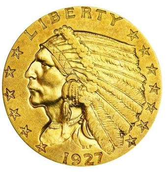 Picture of $2.50 Gold Indian Head Quarter Eagle