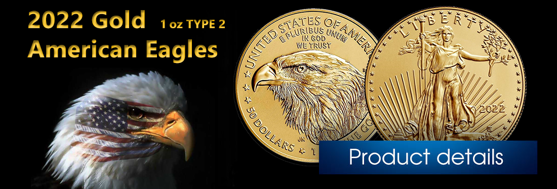 2022 Gold American Eagle 1 oz BU