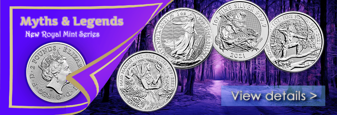 myths and legends Royal mint 2021 and 2022