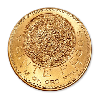 Picture of Gold Mexican 20 Peso