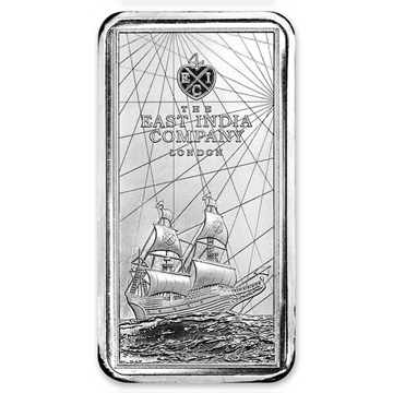 Picture of 10 oz Silver St. Helena Bar East India Co