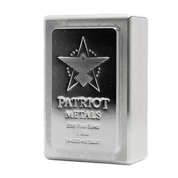 Picture of 1 Kilo Silver Stackable Bar