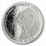 Picture of 1 oz Silverback Gorilla Congo Silver Coin