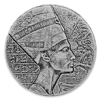 Picture of 5 oz Queen Nefertiti Egyptian Relic Silver Coin 2017