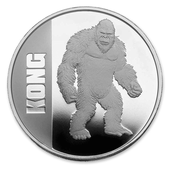 Picture of 1 oz King Kong Silver Coin 2021