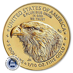 Picture of 2025 1/10 oz Gold Eagle BU