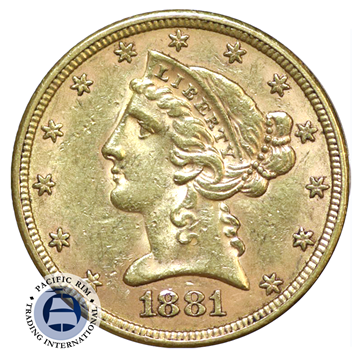 Picture of $5 Gold Half-Eagle Liberty Type