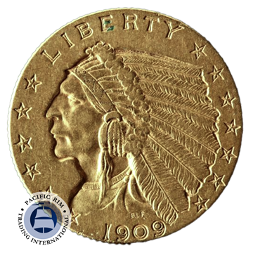 Picture of $2.50 Gold Indian Head Quarter Eagle