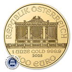 Picture of 2025 1 oz Gold Philharmonic BU