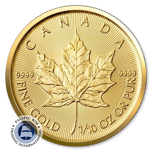 Picture of 2025 1/10 oz Gold Maple Leaf BU