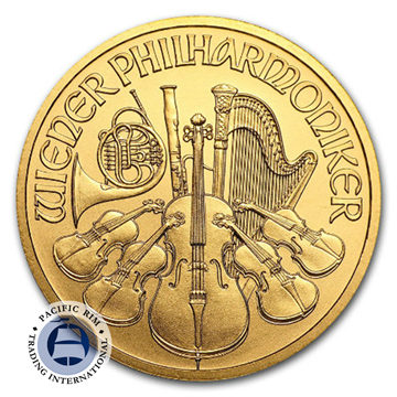 Picture of 1/4 oz Gold Philharmonic BU