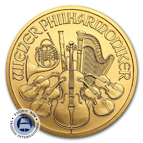 Picture of 1/10 oz Gold Philharmonic BU