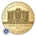 Picture of 2026 1 oz Gold Philharmonic BU